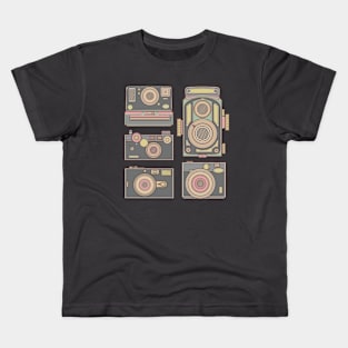 Dark Classic Camera Kids T-Shirt